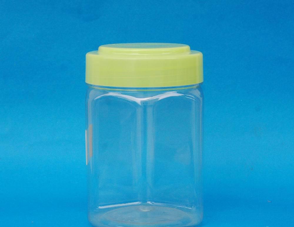 塑料瓶,糖果干果包装瓶-700ml-六角瓶,螺旋盖食品罐